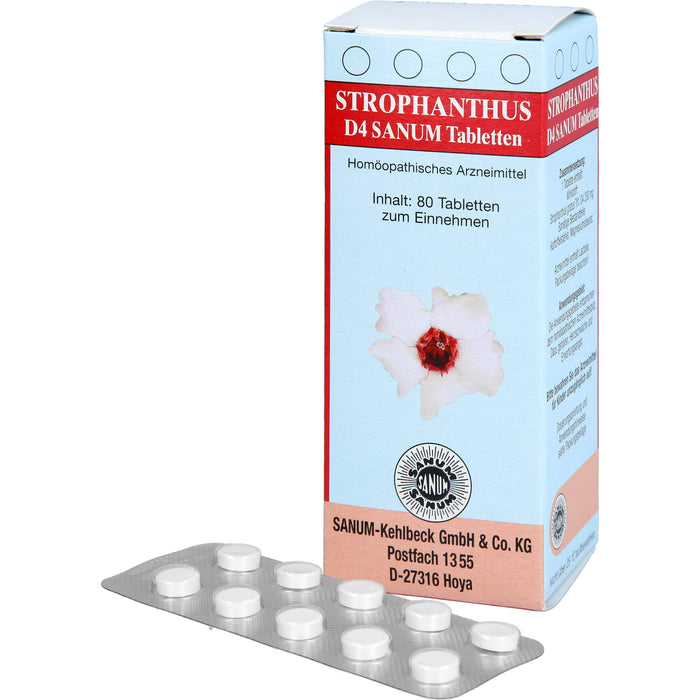 SANUM-KEHLBECK Strophanthus D4 Sanum Tabletten, 80 pc Tablettes