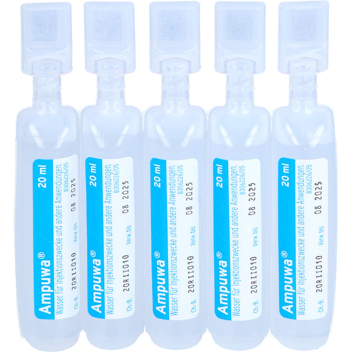 Ampuwa , Lösungsmittel zur Herstellung von Parenteralia Polyethylenampullen, 20 ml, 400 ml Solution