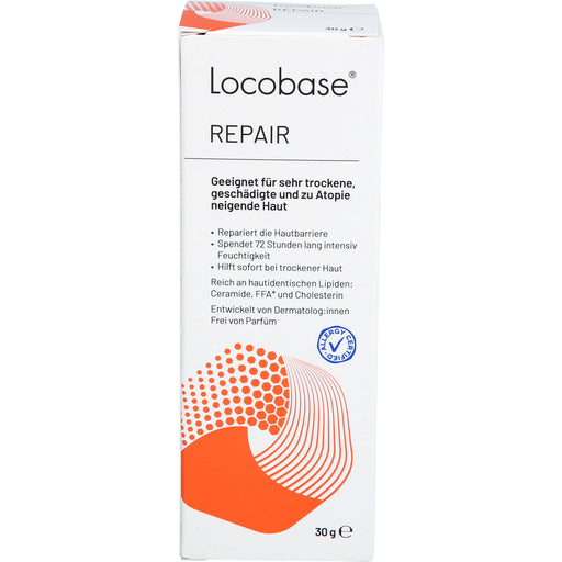 Locobase Repair Creme für sehr trockene, geschädigte, zu Atopie neigende Haut, 30 g Creme