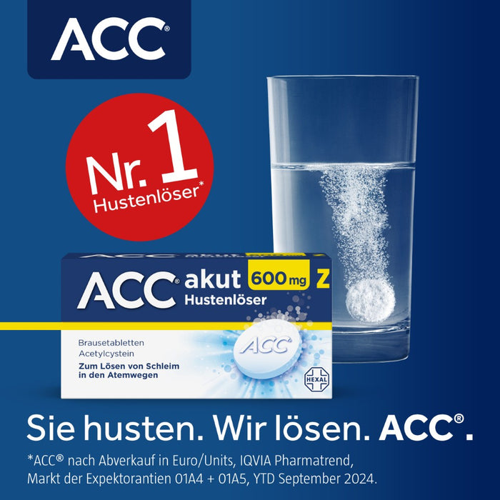 ACC akut 600 mg Z Hustenlöser Brausetabletten, 10 pcs. Tablets