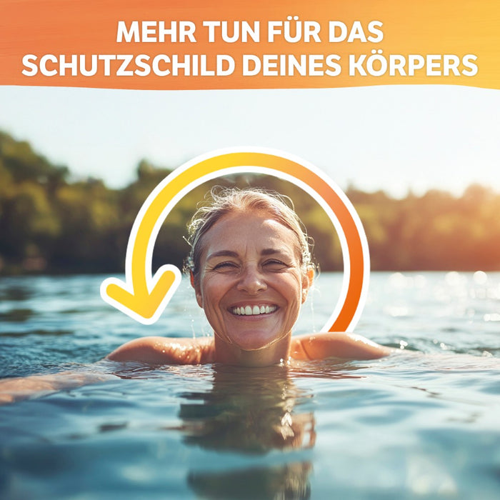 HELIXOR Sanomucin - 3-fach Unterstützung für alle Schleimhäute - Wissenschaftlich fundierte Nährstoffkombination mit Pflanzlichen Enzymen, Linsenextrakt, Vitaminen + Selen - Vegan, 60 pc Capsules