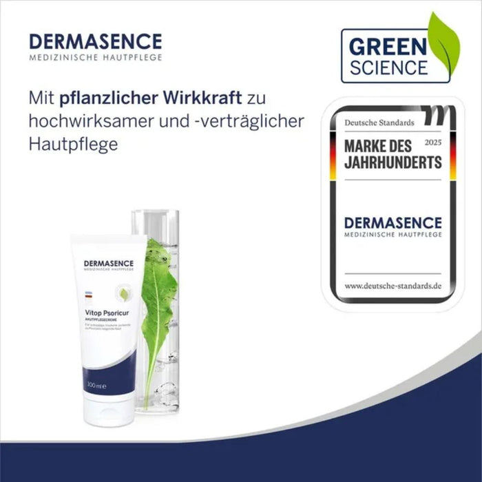 DERMASENCE Vitop Psoric Akutpflegecreme für schuppige, trockene, juckende zu Psoriasis neigende Haut, 100 ml Crème