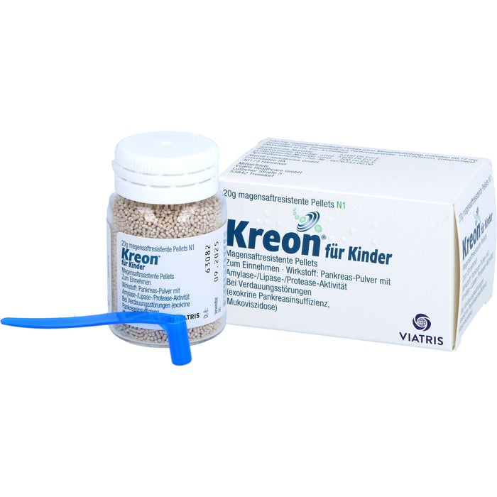 Kreon  für Kinder, Magensaftresistente Pellets, 20 g Pulver