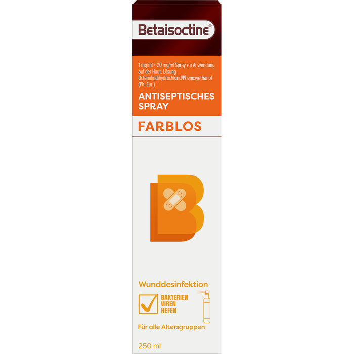 Betaisoctine Antiseptisches Spray farblos, 250 ml Spray