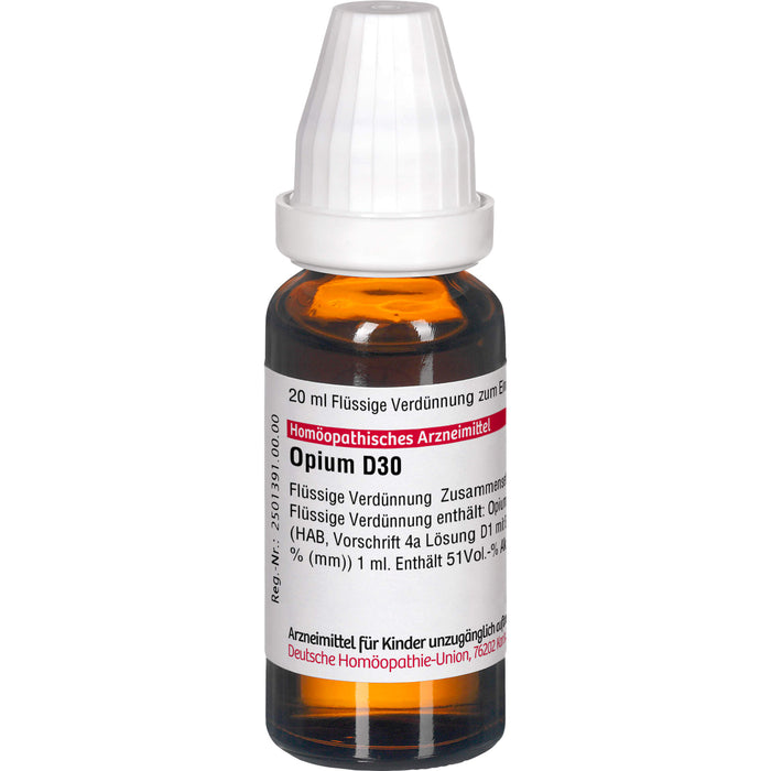DHU Opium D30 Dilution, 20 ml Solution