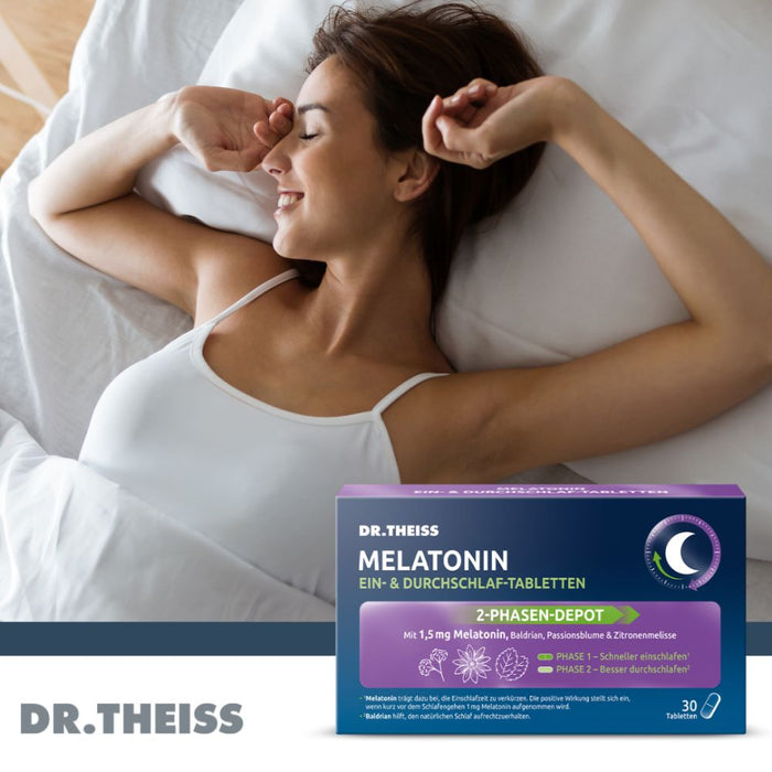 DR. THEISS Melatonin Ein- & Durchschlaf-Tabletten, 30 St., 30 St. Tabletten