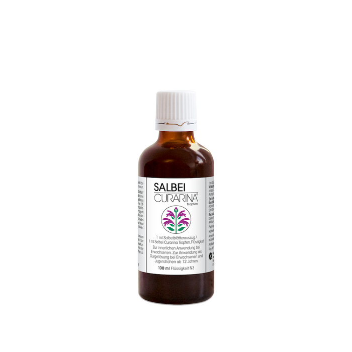 SALBEI CURARINA Tropfen bei Entzündungen im Mund- und Rachenraum, 100 ml Solution