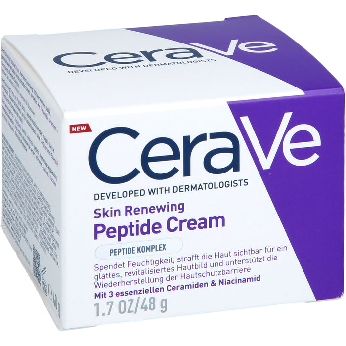 CeraVe Skin Renewing Peptid Creme für eine aufgepolstertere Haut, 48 g Cream