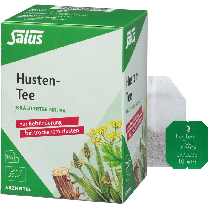 Salus Husten-Tee Kräutertee Nr. 9a zur Reizlinderung bei trockenem Husten, 15 pcs. Filter bag