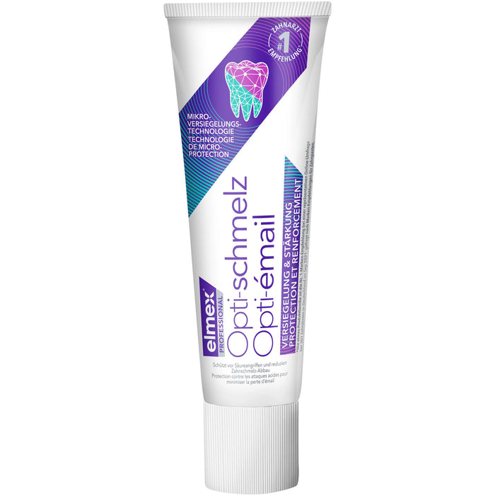 Elmex Opti-schmelz professional Zahnpasta Versiegelung und Stärkung, 75 ml Toothpaste