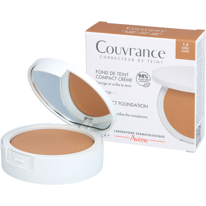 Avène Couvrance Kompakt Creme-Make-up Sand 1.2 mit LSF 30, 8.5 g Crème