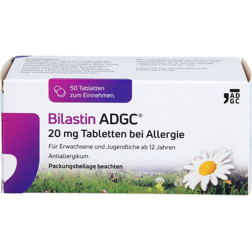 Bilastin ADGC 20 mg Tabletten bei Allergie, 50 St. Tabletten