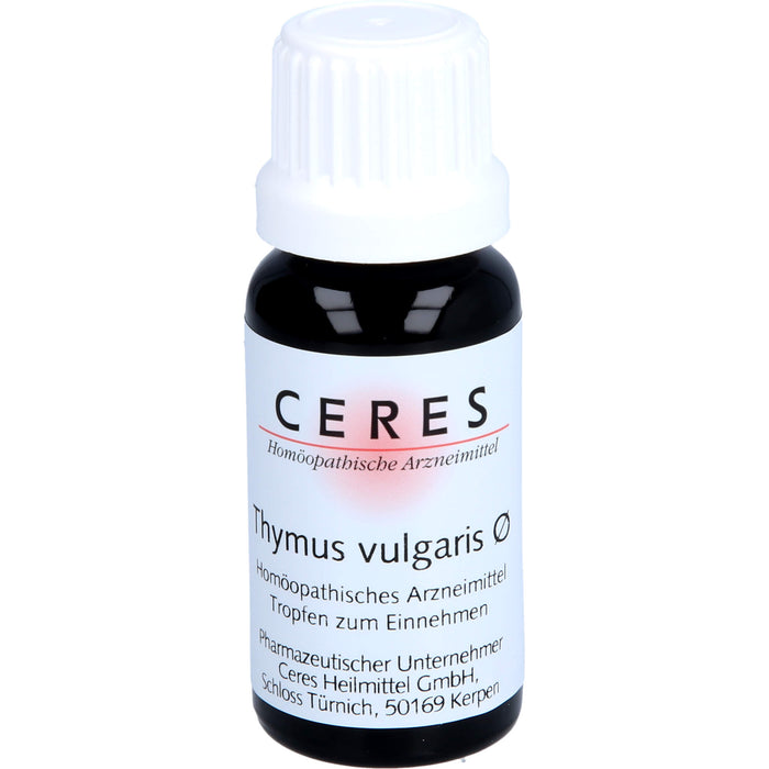 CERES Thymus vulgaris ø Urtinktur, 20 ml Solution