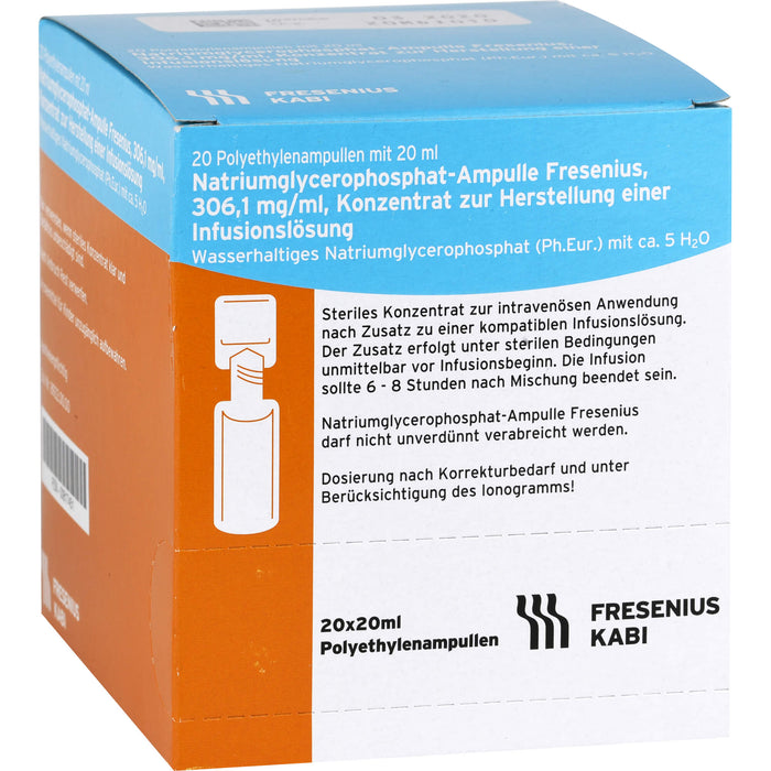 Fresenius Natriumglycerophosphat Konzentrat, 400 ml Solution