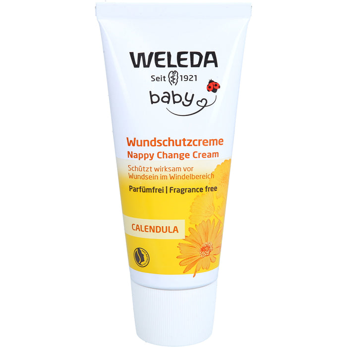 WELEDA Wundschutzcreme parfümfrei beruhigt die zarte Babyhaut, 75 ml Creme