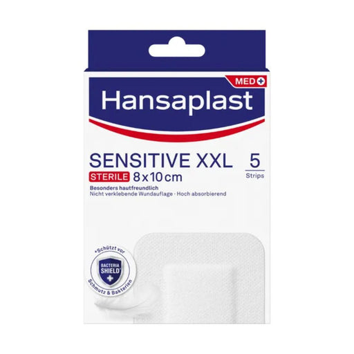 Hansaplast Wundverband Steril Sensitive 8x10cm, 5 St. Pflaster