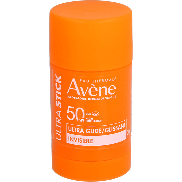 Avène Ultra Stick invisible LSF 50 wasserfester Sonnenschutz bei empfindlicher Haut, 20 g Stift