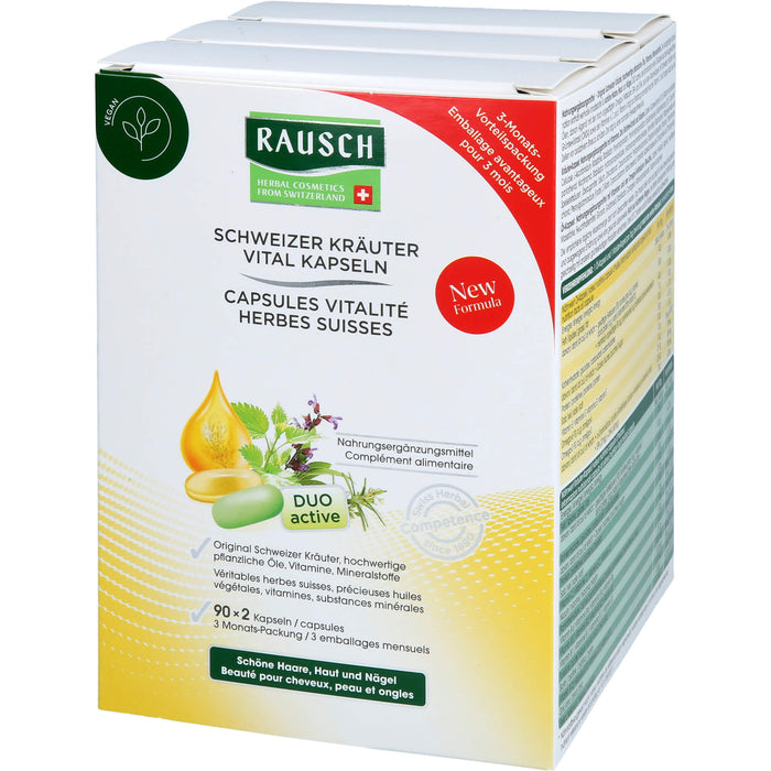 RAUSCH Schweizer Kräuter Vital Kapseln, 180 pc Capsules