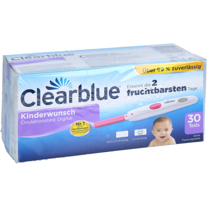 Clearblue Ovulationstest Digital erkennt die 2 fruchtbarsten Tage, 30 pc Test