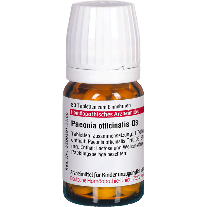 Paeonia officinalis D3 DHU Tabletten, 80 pc Tablettes