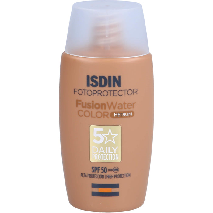 ISDIN Fusion Water Magic Medium LSF 50 getönter Sonnenschutz für das Gesicht, 50 ml Cream