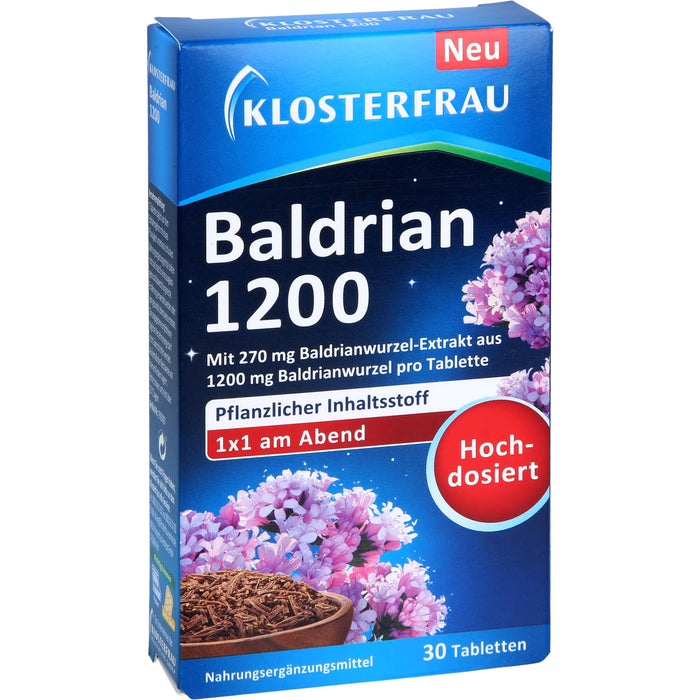 Klosterfrau Baldrian 1200 Tabletten, 30 pc Tablettes