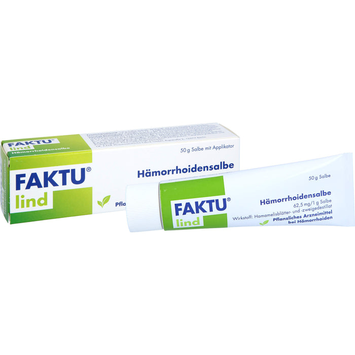 Faktu lind Hämorrhoidensalbe bei Hämorrhoidalleiden im Anfangsstadium, 50 g Onguent