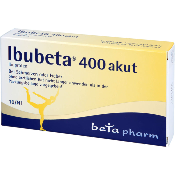 Ibubeta 400 akut Filmtabletten, 10 pc Tablettes