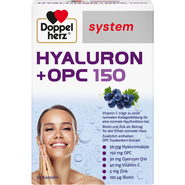 Doppelherz system Hyaluron + OPC 150 Kapseln, 30 St. Kapseln