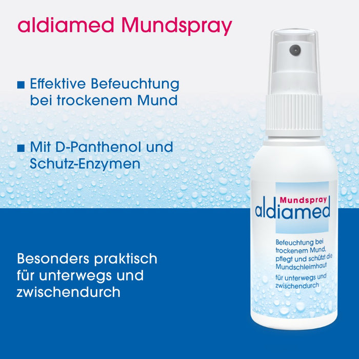 aldiamed Mundspray Gelfluid Speichelergänzung bei Mundtrockenheit, 50 ml Solution