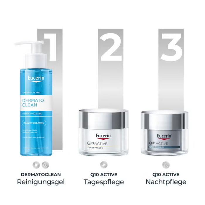 Eucerin Q10 Active für den Tag Anti-Faltenpflege für empfindliche Haut, 50 ml Crème