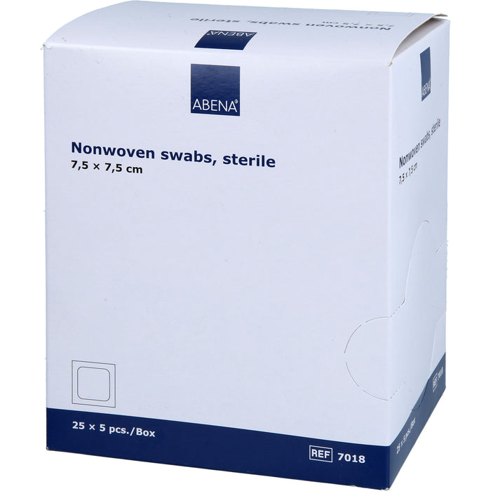 ABENA sterile Vlieskompressen 7,5 x 7,5 cm, 125 pcs. Compresses
