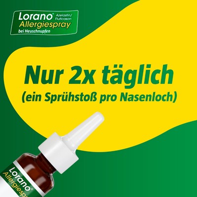 Lorano Azelastin/Fluticason Allergiespray bei Heuschnupfen, 1 pc Spray