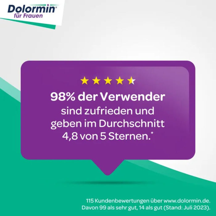 Dolormin für Frauen Tabletten bei Menstruationsbeschwerden, 20 pc Tablettes