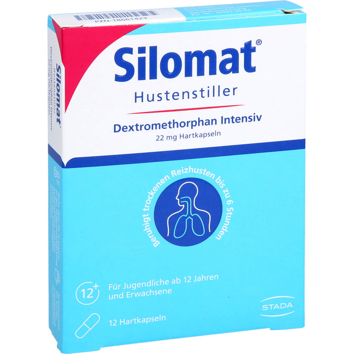 Silomat Hustenstiller Dextromethorphan Intensiv 22 mg Hartkapseln gegen Reizhusten, 12 pc Capsules