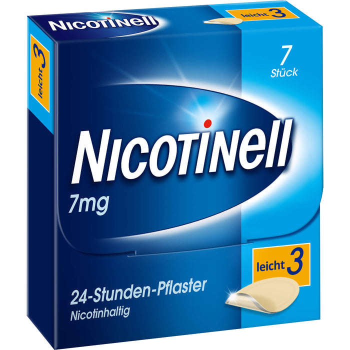 Nicotinell 7 mg/24-Stunden-Pflaster (bisher 17,5 mg) Stärke 3 (leicht), 7 pc Pansement