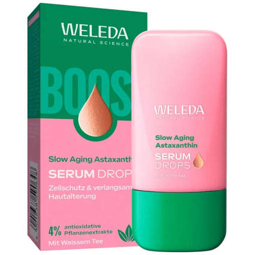 WELEDA Slow Aging Astaxanthin Serum Drops Zellschutz & verlangsamte Hautalterung, 30 ml Lösung