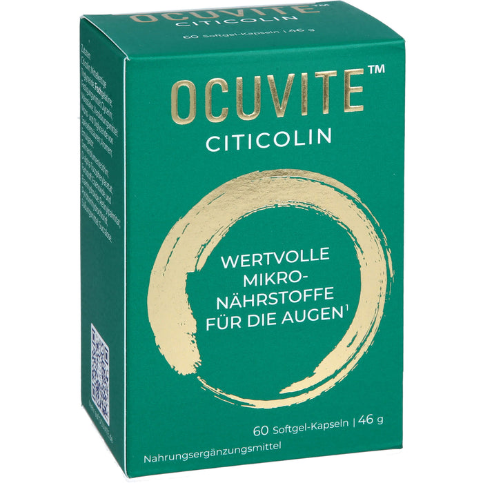 OCUVITE Citicolin Softgel-Kapseln wertvolle Mikronährstoffe für die Augen, 60 pc Capsules