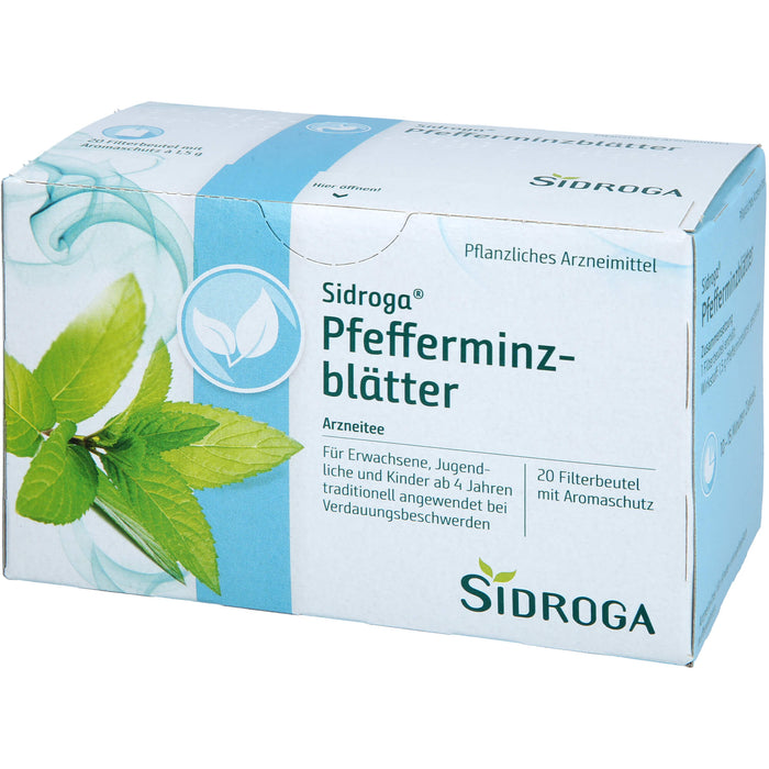 Sidroga Pfefferminzblätter Arzneitee, 20 pc Sac filtrant