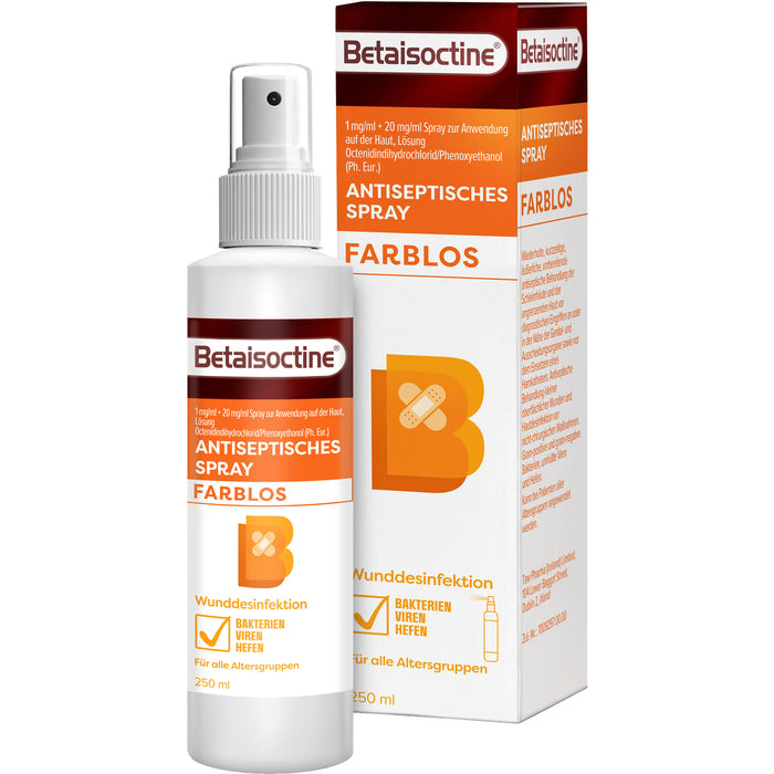Betaisoctine Antiseptisches Spray farblos, 250 ml Spray