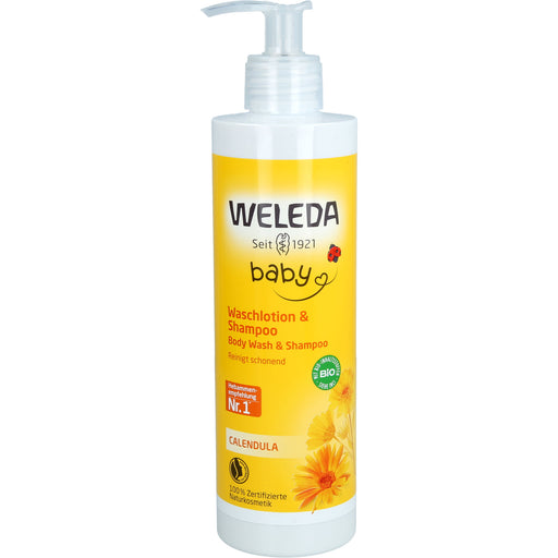 WELEDA Calendula-Waschlotion & Shampoo, 400 ml Duschgel