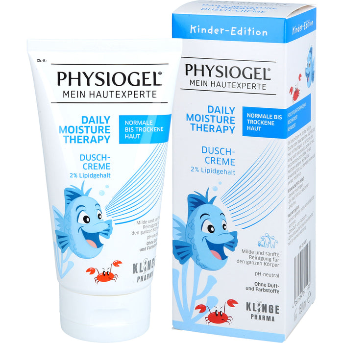 PHYSIOGEL Daily Moisture Therapy Dusch-Creme für normale bis trockene Haut für Kinder, 150 ml Gel douche