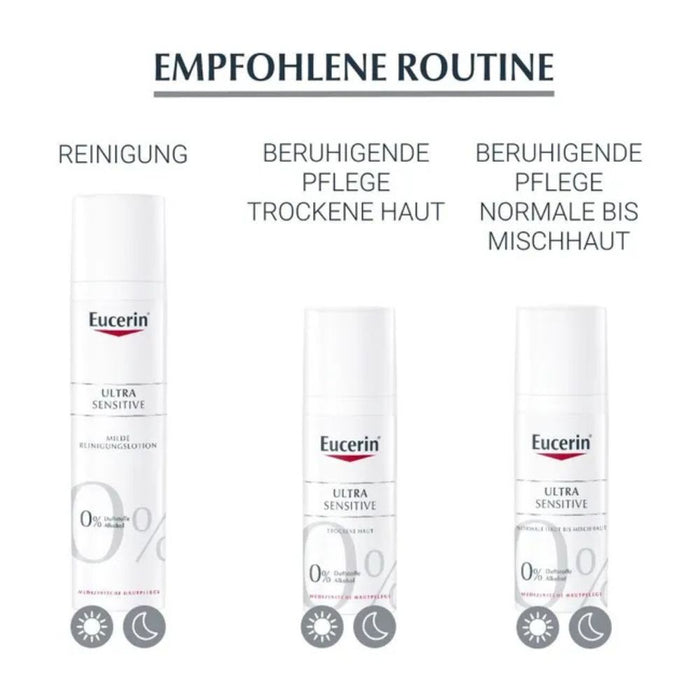 Eucerin Ultra Sensitive beruhigende Pflege für trockene Haut, 50 ml Creme