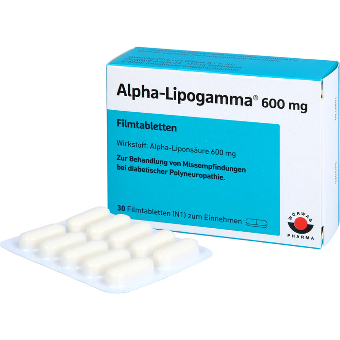 Alpha-Lipogamma 600 mg Filmtabletten, 30 St. Tabletten