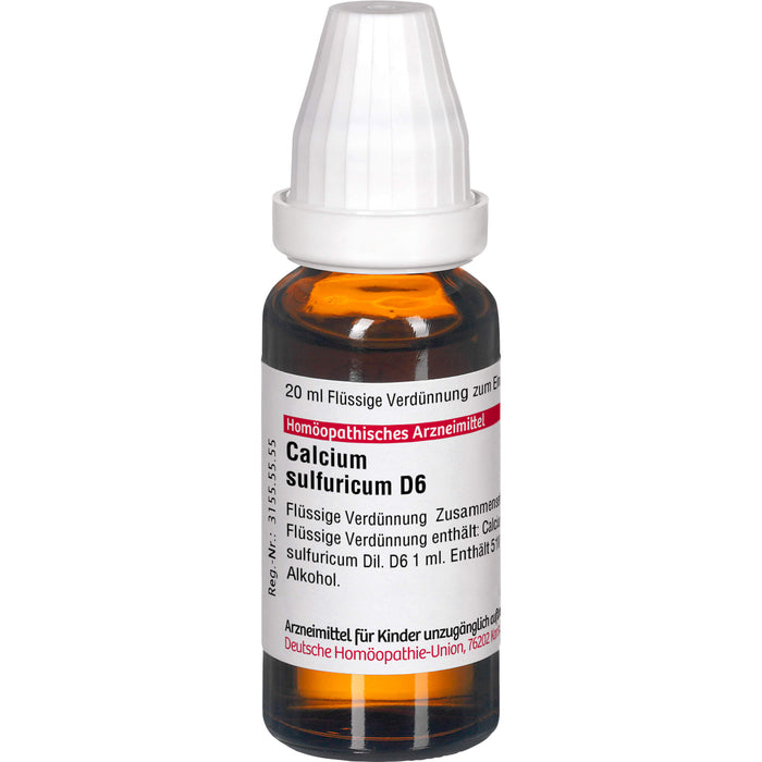 DHU Calcium sulfuricum D6 Dilution, 20 ml Solution