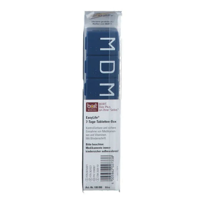 BORT 7-Tage-Tablettenbox blau, 1 pcs. Box