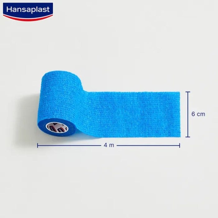 Hansaplast Selbsthaft. Fixierbinde blau 4mx6cm, 1 pcs. Bandage