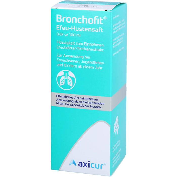 Bronchofit  Efeu-Hustensaft, 0,87 g/100 ml, Flüssigkeit zum Einnehmen, 100 ml Solution