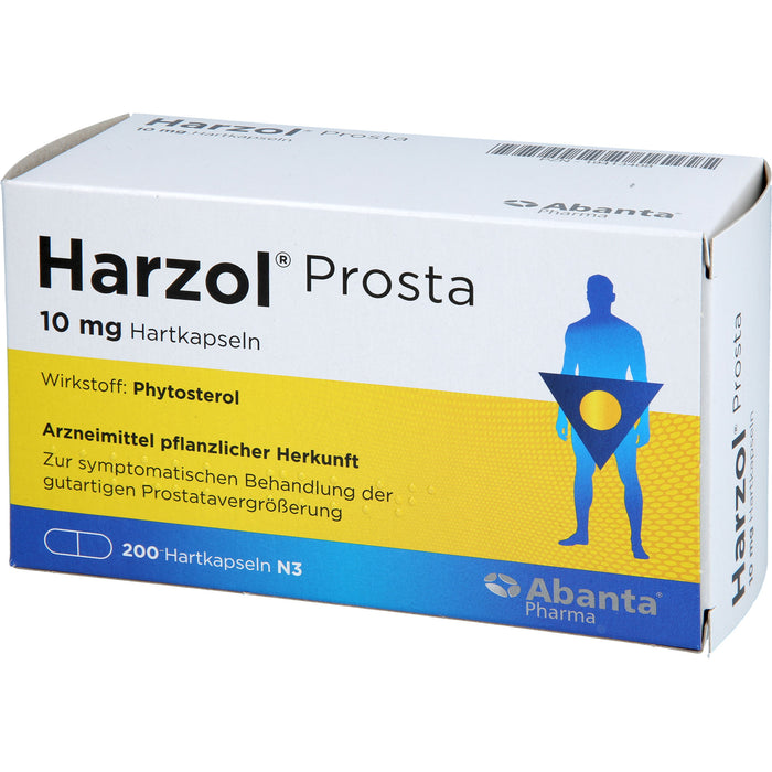Harzol Prosta 10 mg Hartkapseln bei gutartiger Prostatavergrößerung, 200 pc Capsules