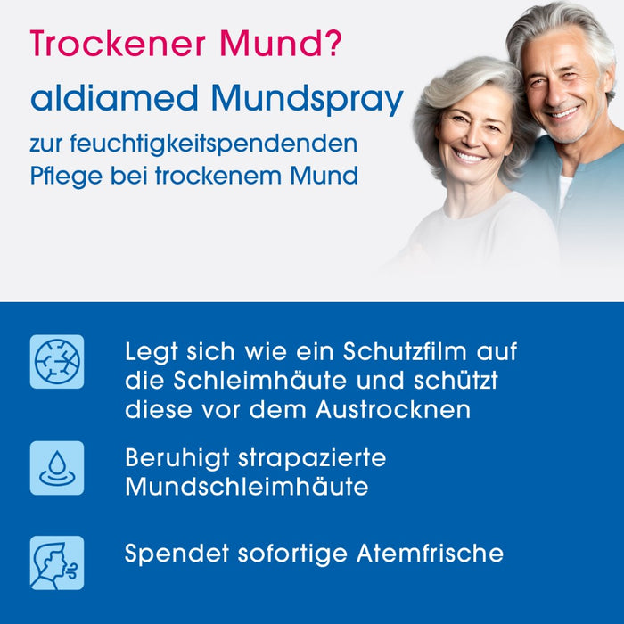 aldiamed Mundspray Gelfluid Speichelergänzung bei Mundtrockenheit, 50 ml Solution